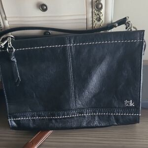 The Sak Black Leather Crossbody Bag